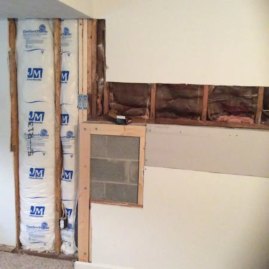 Wall insulation replacement during Contents Cleaning & Restoration in Evans